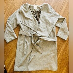 A New Day Gray Wrap Coat